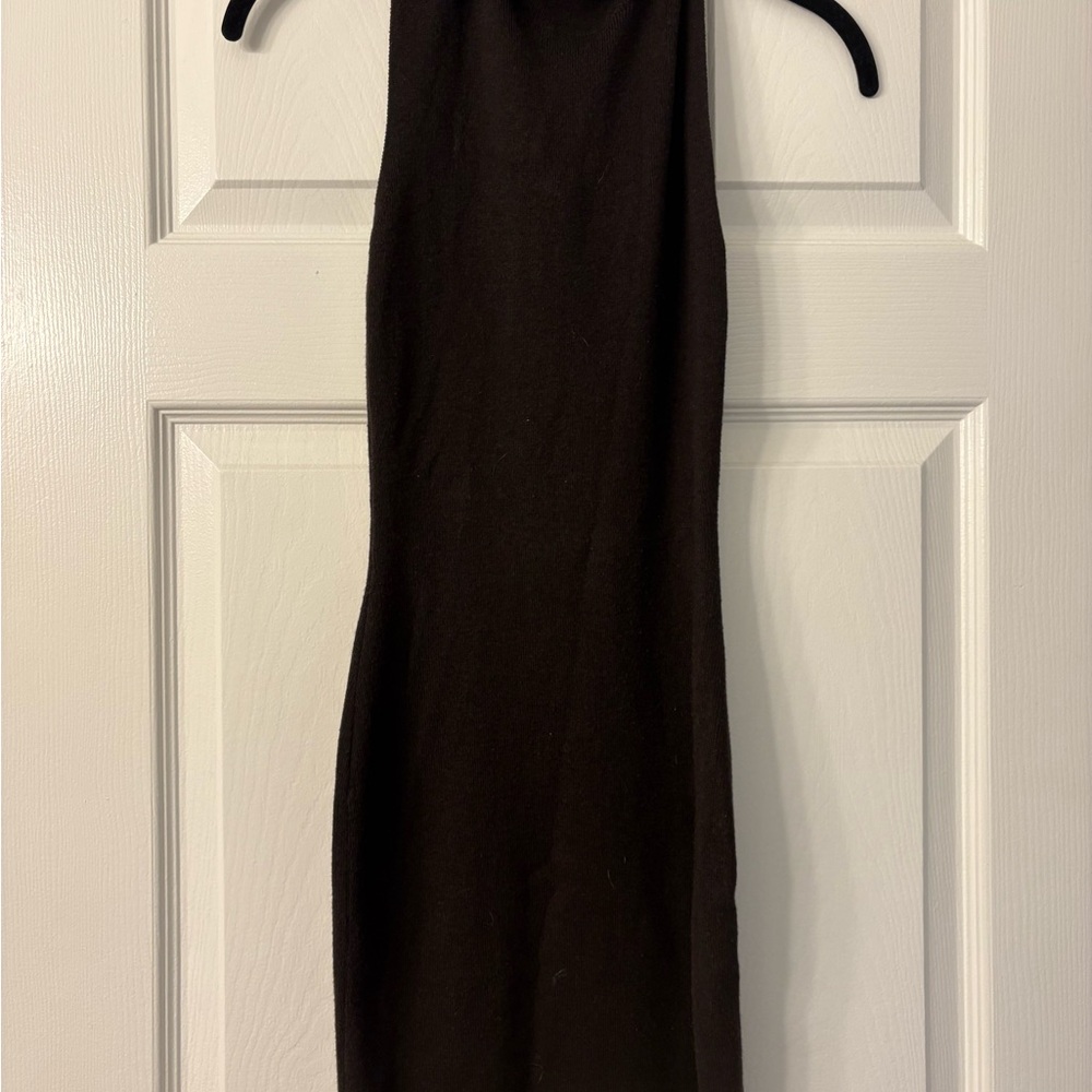 NWOT Olivaceous Mini Brown Turtleneck Sweater Dress
